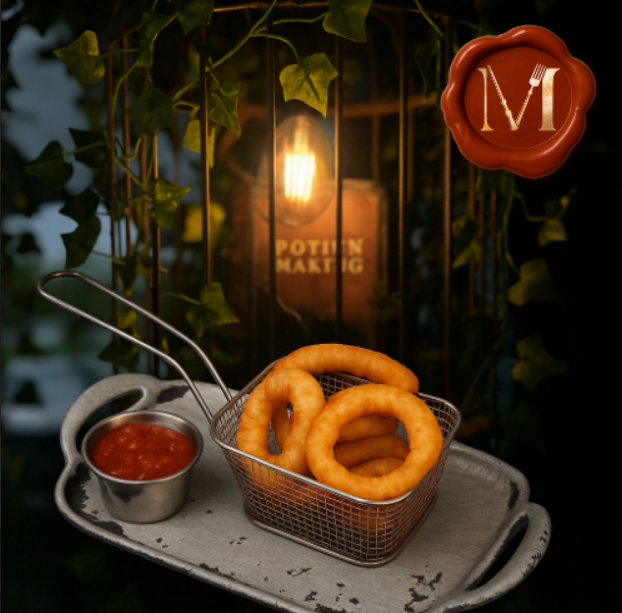 koszyczek cebulowych krążków